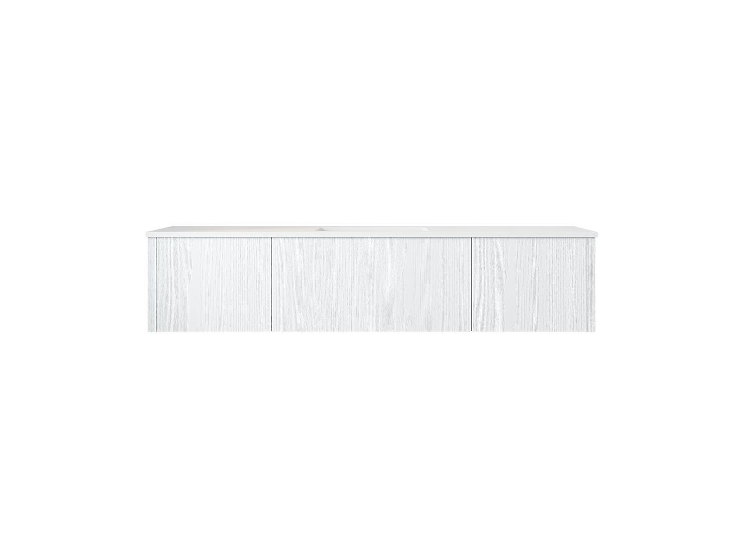 Legno 66" Bathroom Vanity with Matte White VIVA Stone Solid Surface Countertop
