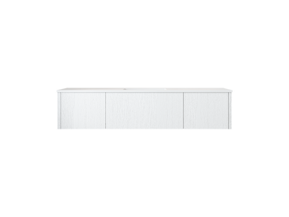 Legno 66" Bathroom Vanity with Matte White VIVA Stone Solid Surface Countertop
