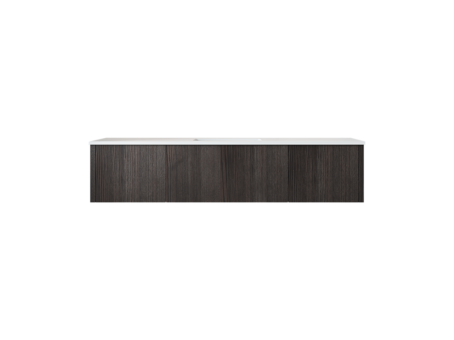 Legno 66" Bathroom Vanity with Matte White VIVA Stone Solid Surface Countertop