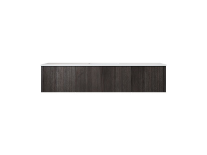 Legno 66" Bathroom Vanity with Matte White VIVA Stone Solid Surface Countertop