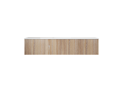Legno 66" Bathroom Vanity with Matte White VIVA Stone Solid Surface Countertop