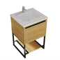 Alto 24" California White Oak Bathroom Vanity with Countertop