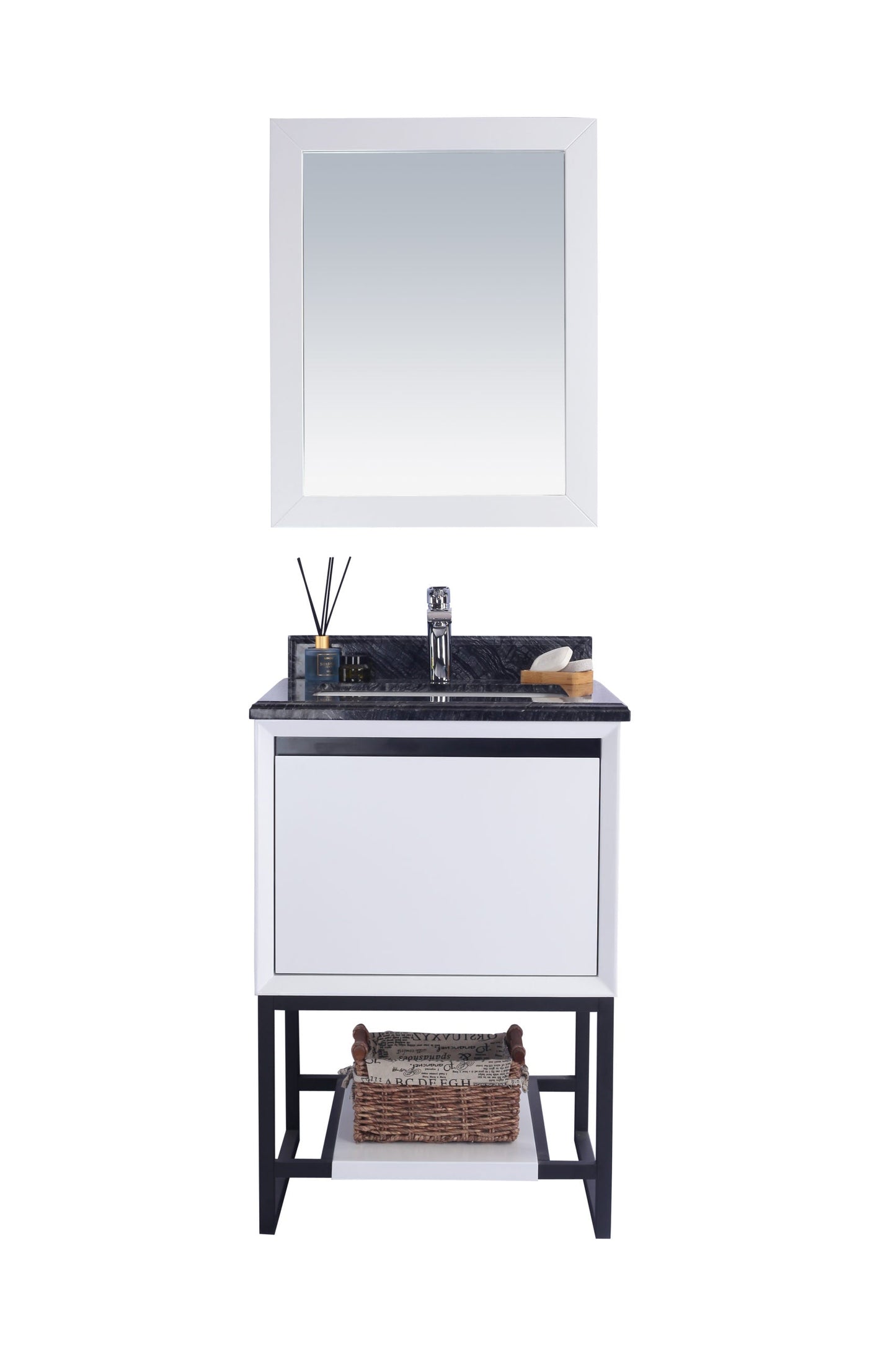 Alto 24" White Bathroom Vanity with Countertop