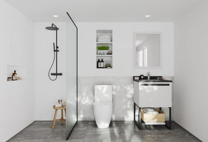 Alto 24" White Bathroom Vanity with Countertop