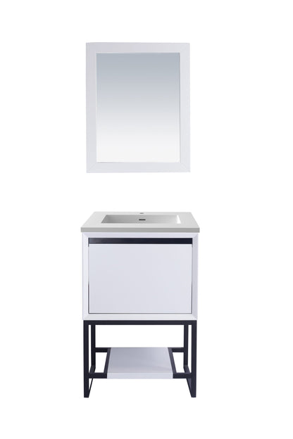 Alto 24" White Bathroom Vanity with Countertop