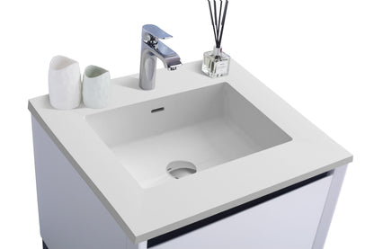 Alto 24" White Bathroom Vanity with Countertop