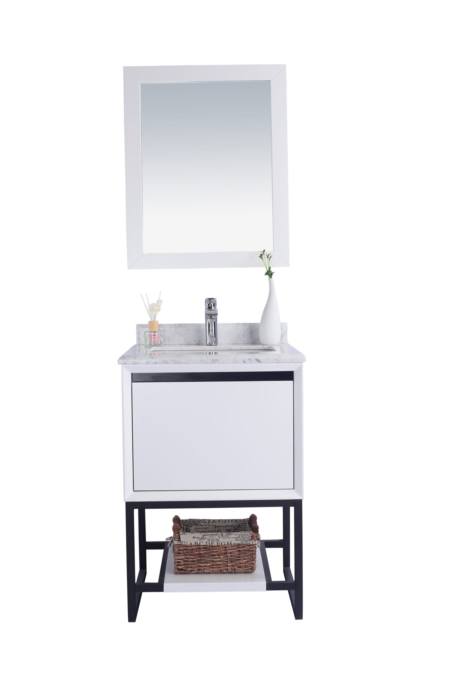 Alto 24" White Bathroom Vanity with Countertop