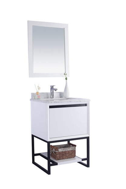 Alto 24" White Bathroom Vanity with Countertop