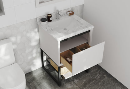 Alto 24" White Bathroom Vanity with Countertop