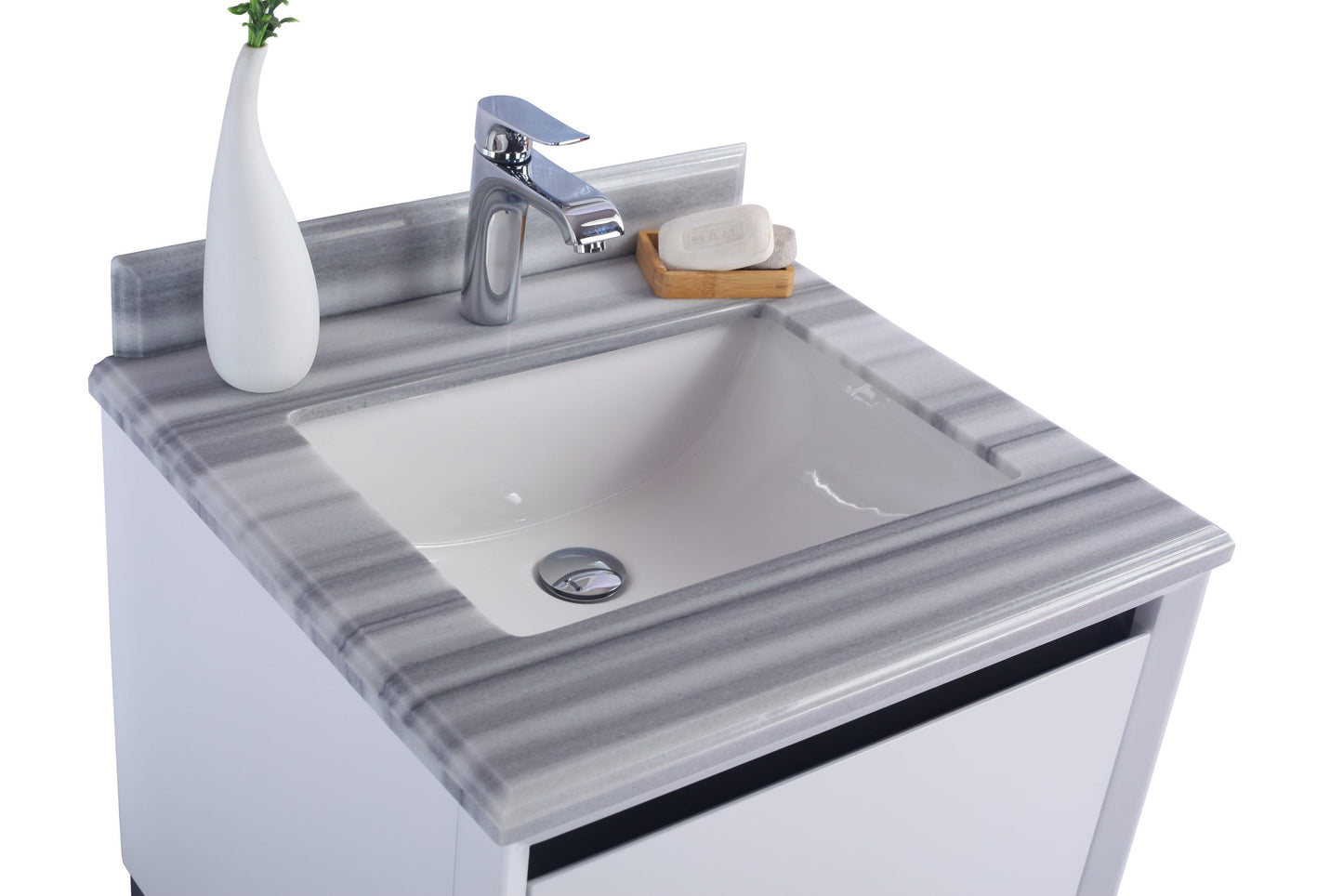 Alto 24" White Bathroom Vanity with Countertop