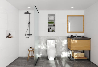 Alto 30" California White Oak Bathroom Vanity with Countertop