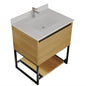 Alto 30" California White Oak Bathroom Vanity with Countertop