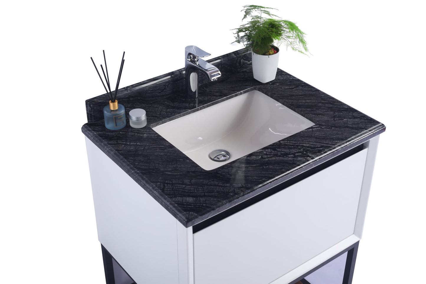 Alto 30" White Bathroom Vanity with Countertop
