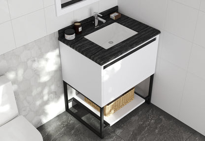 Alto 30" White Bathroom Vanity with Countertop
