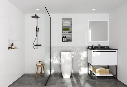 Alto 30" White Bathroom Vanity with Countertop