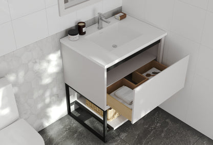 Alto 30" White Bathroom Vanity with Countertop