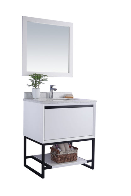 Alto 30" White Bathroom Vanity with Countertop