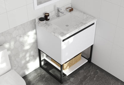 Alto 30" White Bathroom Vanity with Countertop