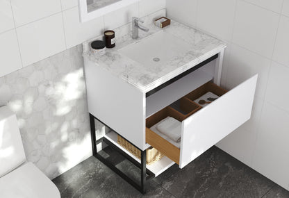 Alto 30" White Bathroom Vanity with Countertop