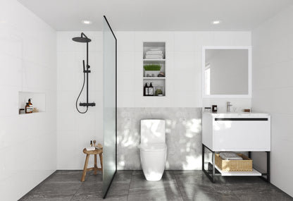 Alto 30" White Bathroom Vanity with Countertop