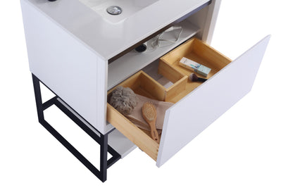 Alto 30" White Bathroom Vanity with Countertop