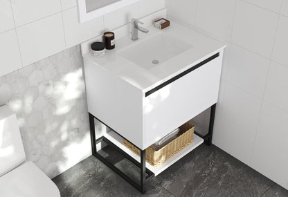 Alto 30" White Bathroom Vanity with Countertop
