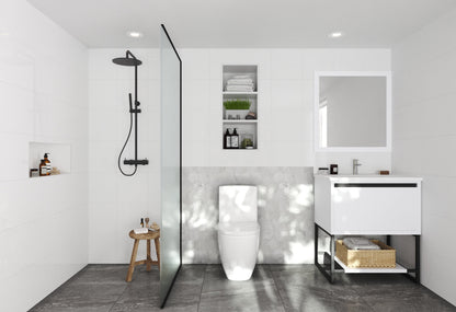 Alto 30" White Bathroom Vanity with Countertop