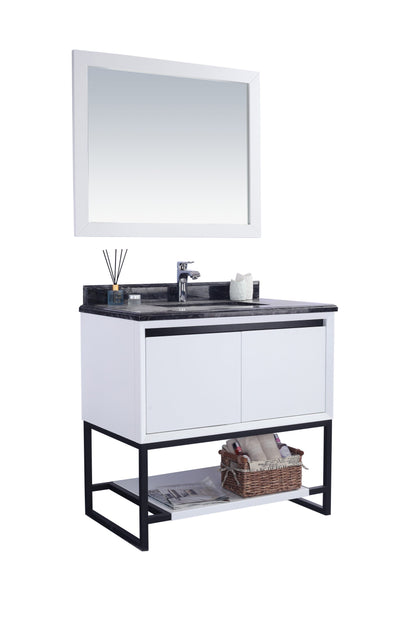Alto 36" White Bathroom Vanity with Countertop