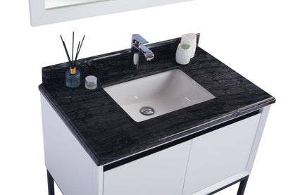 Alto 36" White Bathroom Vanity with Countertop