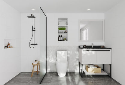 Alto 36" White Bathroom Vanity with Countertop