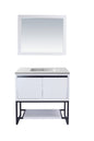 Alto 36" White Bathroom Vanity with Countertop