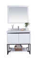 Alto 36" White Bathroom Vanity with Countertop
