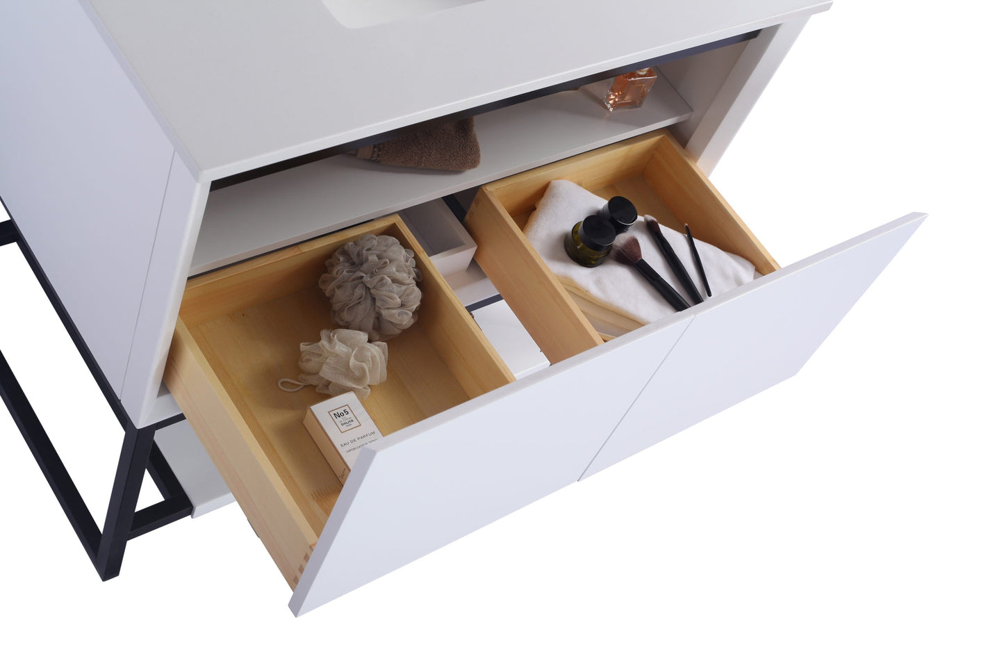 Alto 36" White Bathroom Vanity with Countertop