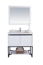 Alto 36" White Bathroom Vanity with Countertop