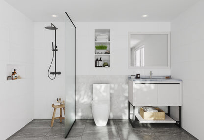 Alto 36" White Bathroom Vanity with Countertop