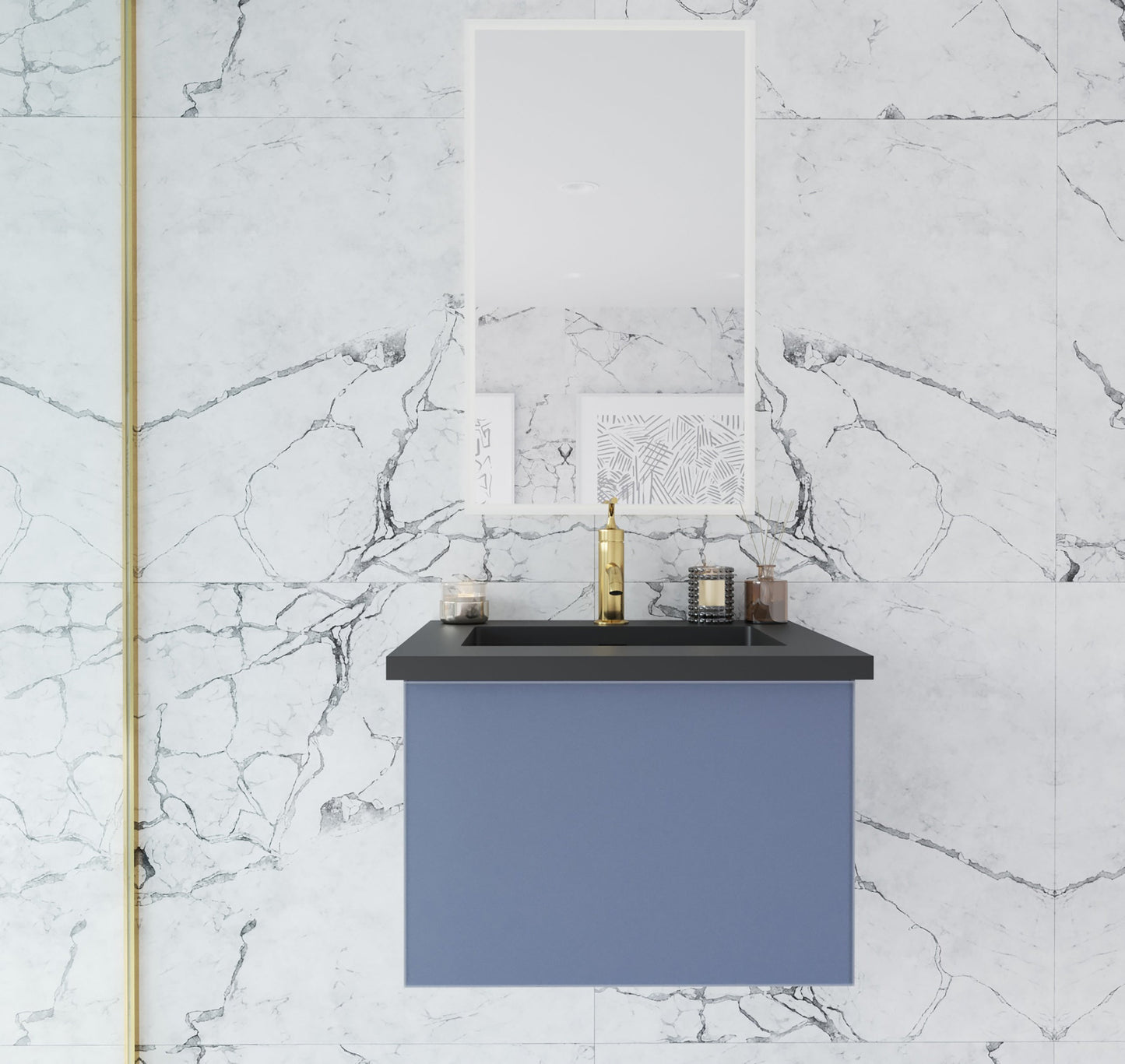 Vitri 24" Wall Hung Bathroom Vanity Cabinet