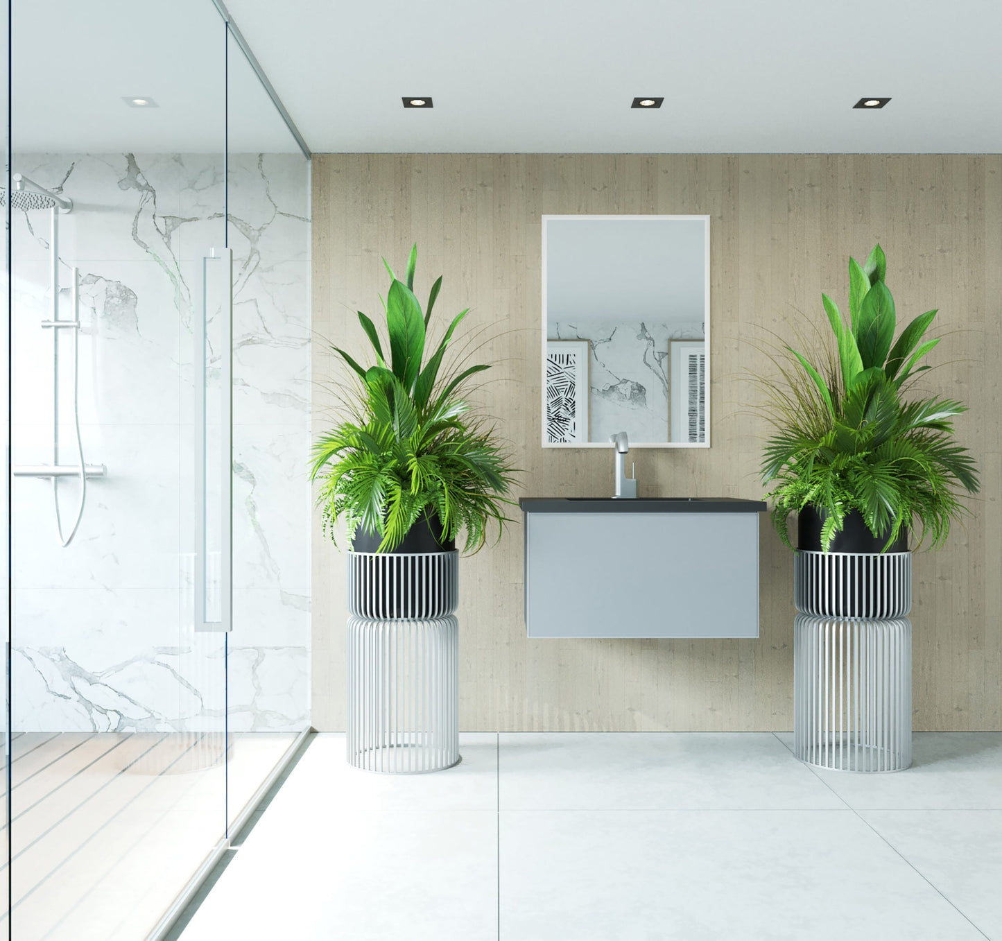 Vitri 30" Wall Hung Bathroom Vanity Cabinet