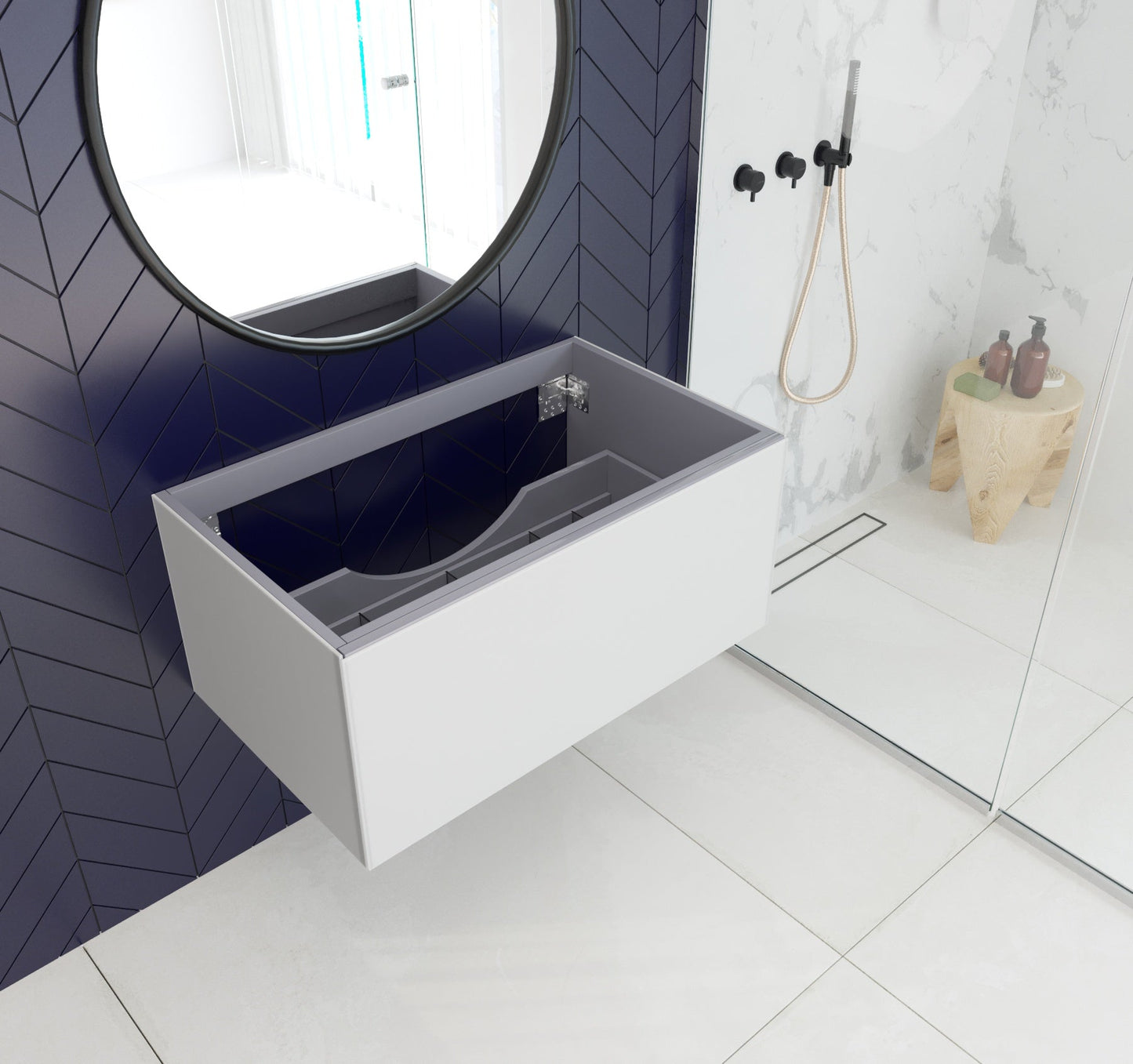 Vitri 36" Wall Hung Bathroom Vanity Cabinet