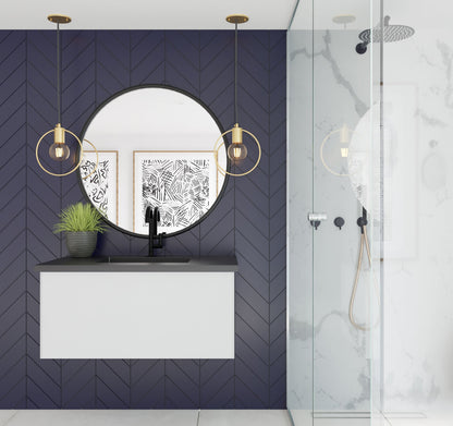 Vitri 36" Wall Hung Bathroom Vanity Cabinet
