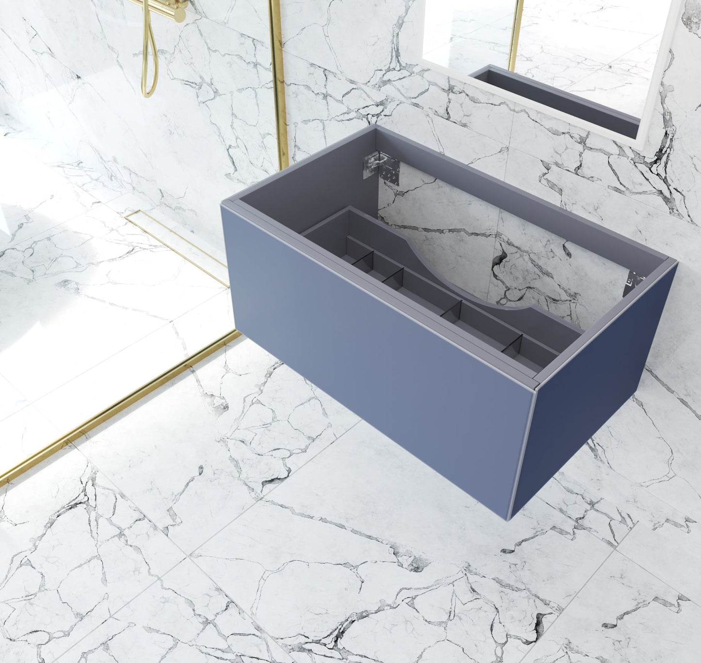 Vitri 36" Wall Hung Bathroom Vanity Cabinet