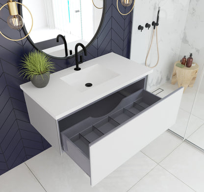 Vitri 42" Wall Hung Bathroom Vanity Cabinet