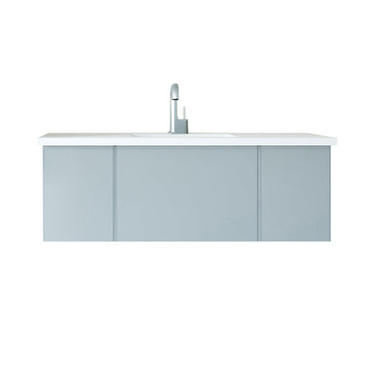 Vitri 48" Bathroom Vanity with VIVA Stone Matte White Solid Surface Countertop