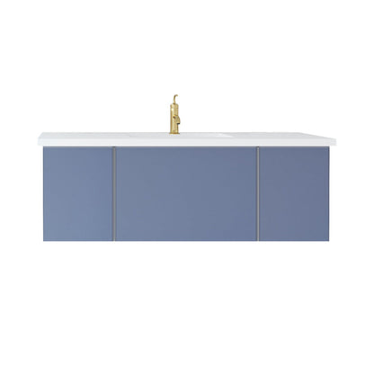 Vitri 48" Bathroom Vanity with VIVA Stone Matte White Solid Surface Countertop