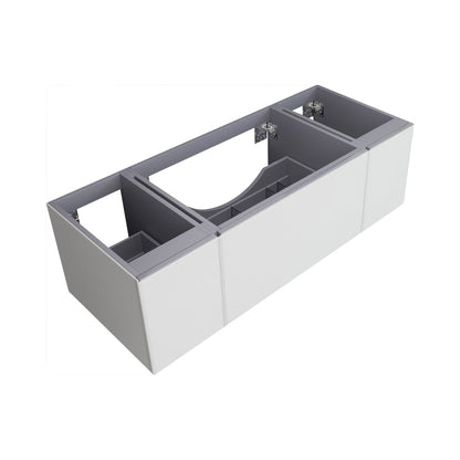 Vitri 54" Wall Hung Bathroom Vanity Cabinet