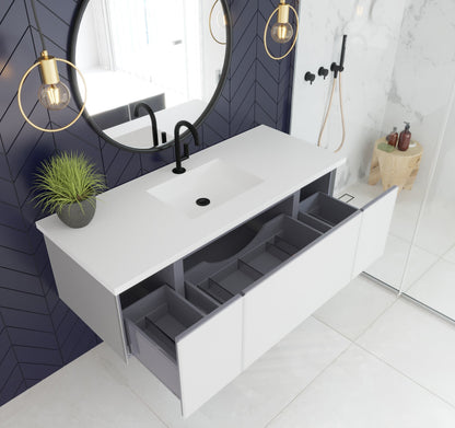 Vitri 54" Wall Hung Bathroom Vanity Cabinet