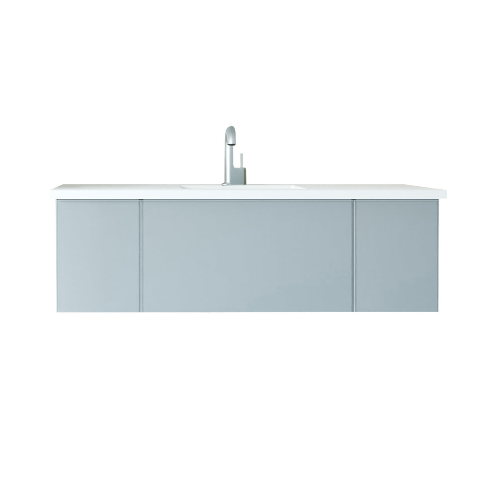 Vitri 54"Bathroom Vanity with VIVA Stone Matte White Solid Surface Countertop