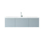 Vitri 60" Single Sink Bathroom Vanity with VIVA Stone Matte White Solid Surface Countertop