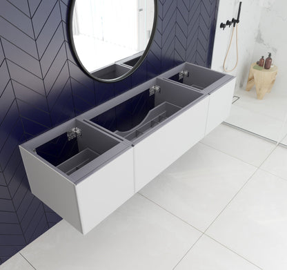 Vitri 72" Single Sink Wall Hung Bathroom Vanity Cabinet