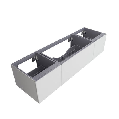 Vitri 72" Single Sink Wall Hung Bathroom Vanity Cabinet