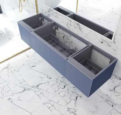 Vitri 72" Single Sink Wall Hung Bathroom Vanity Cabinet